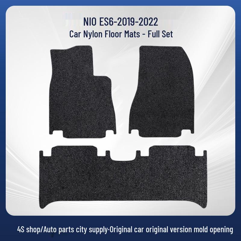 Nio ES6 Car Floor Mats (2019-2022) - Removable Nylon Full Coverage Set Including Trunk Mat