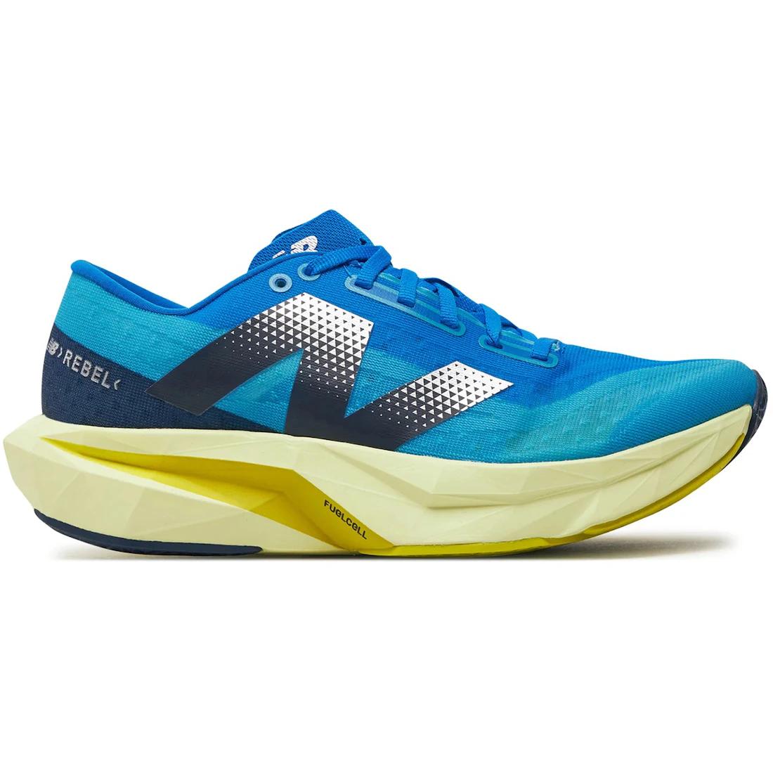 

Sneaker New Balance FuelCell Rebel v4 Spice Blue Limelight (Women s)(WFCXLB4) 36
