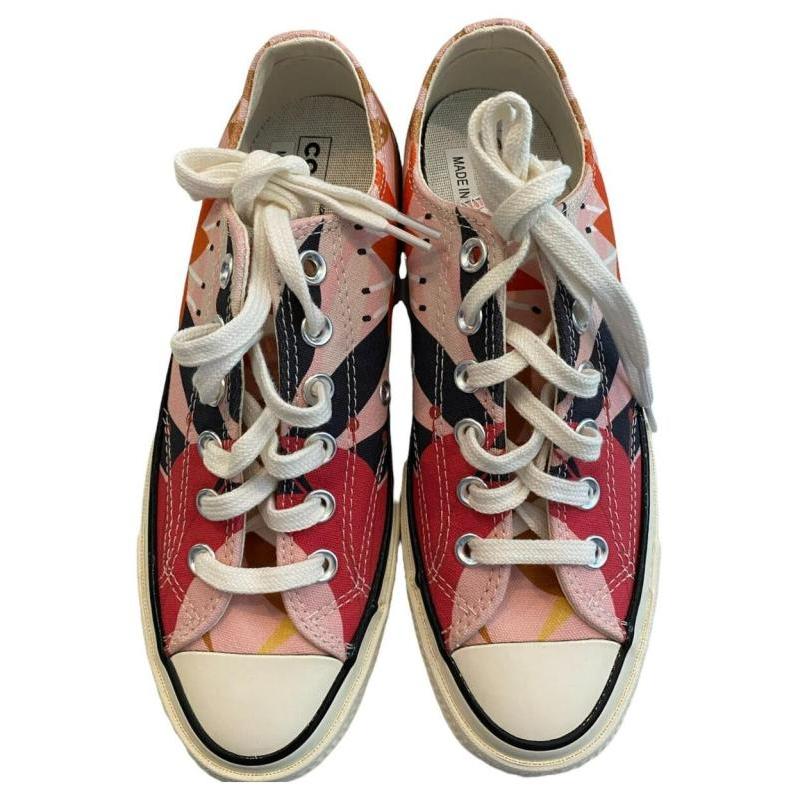 Converse 1970s Vintage Floral Chuck Casual Low-Top Espadrilles Women's Pink Black
