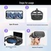 Qianhuan Magic Mirror 3D VR Glasses: Head-Mounted, Compatible with Large-Screen Mobile Phones for Movies & Games.