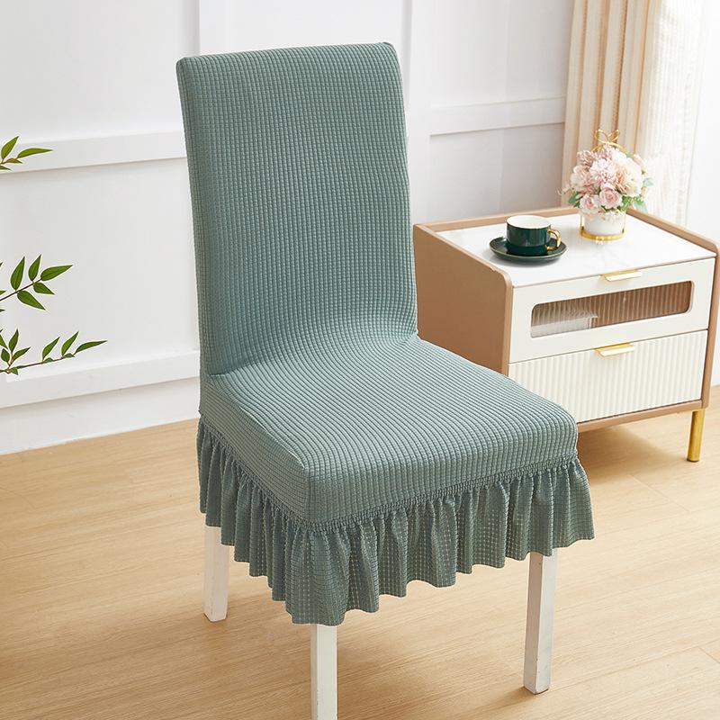 

Anti-cat Scratch Chair Cover All-season Universal Dining Chair Seat Cushion All-inclusive Curved Universal Elastic Table and Chair Hotel Chair Cover one size