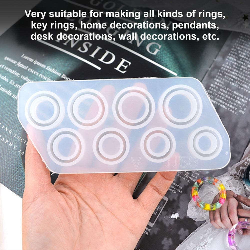 Reusable Ring Silicone Mould Transparent Casting Mould Jewelry Making Mould Resin Ring Craft