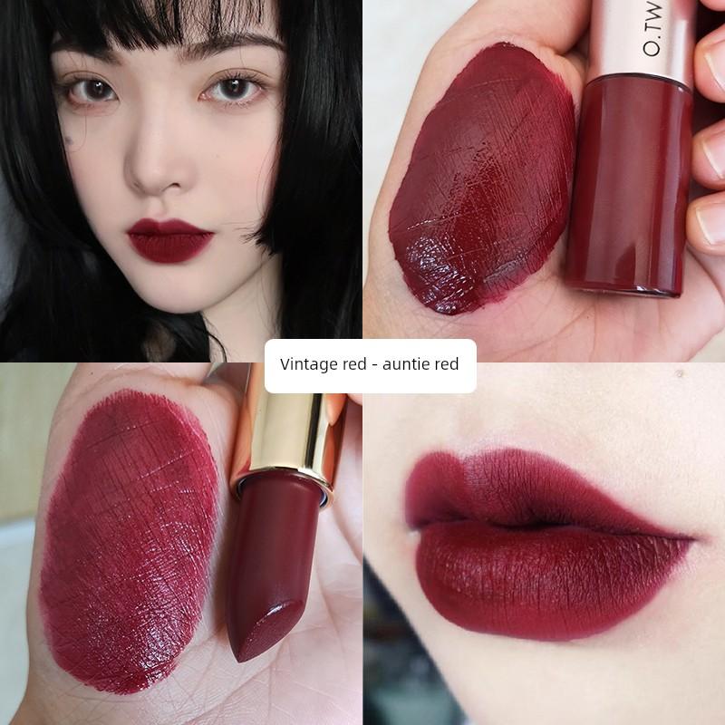 OTwo European and American Retro Lipstick Long Lasting Fadeless Double Head