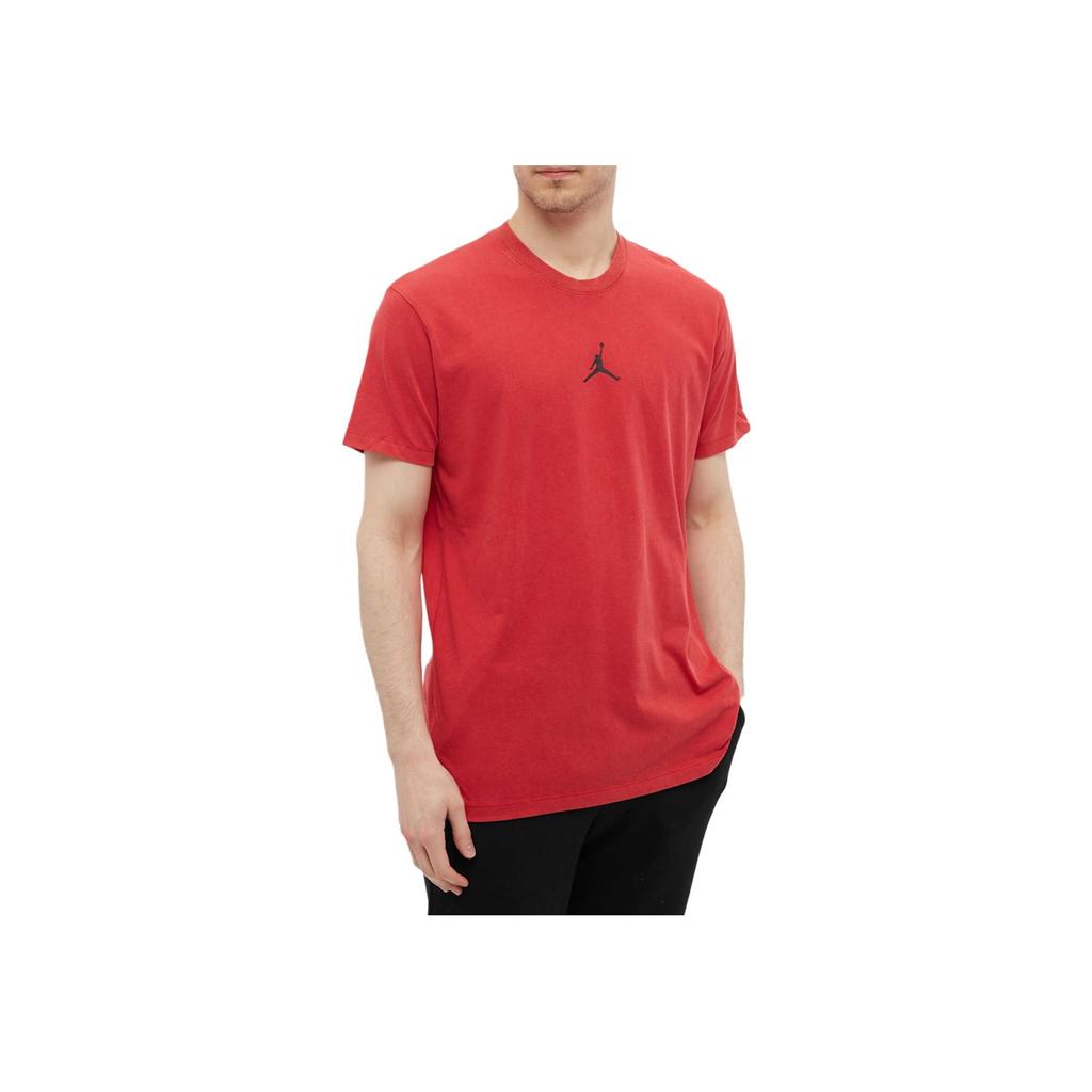 Jordan Dri-Fit Air S/S Grafik T-Shirt Rot Herren Streetwear DA2694-687