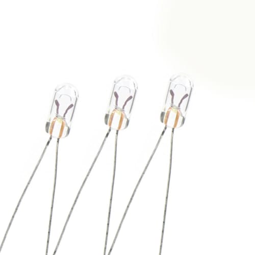 

Pack of 200 3mm 6V Clear Wheat Bulbs, Compact, for Diorama Illumination, Model Trains, Railways, Buildings, and More (MP00W-200JP)
