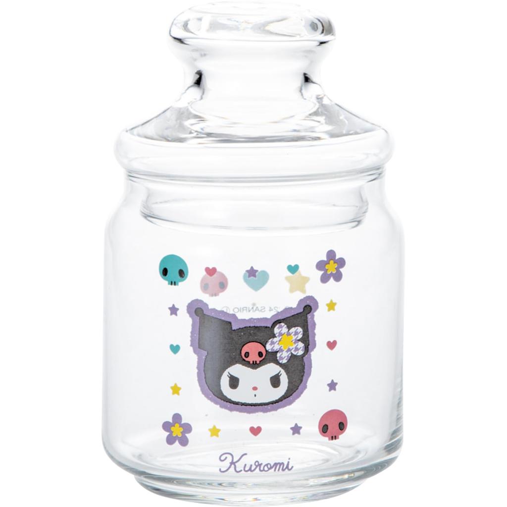 Sanrio Retro Candy Pot Glass Canister Storage Container 500ml 9 x 15cm Characters Tableware Candy Container Goods Miscellaneous Clear Made in Japan