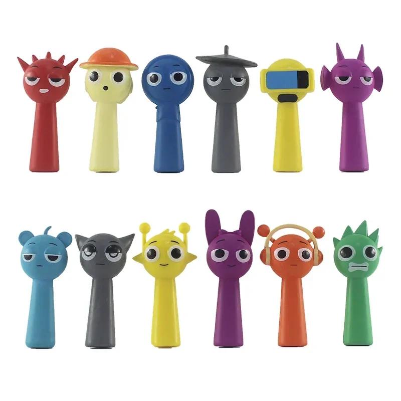 Funny Sprunki Figuras Model 7cm PVC Sprunki Game Action & Toy Figures Set 12pcs