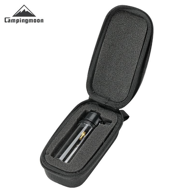 CAMPINGMOON BKT-1D Black Gas Coreless Candle Lamp Tent Steam Lamp Atmosphere Camping Flat Gas Straight Candle Light