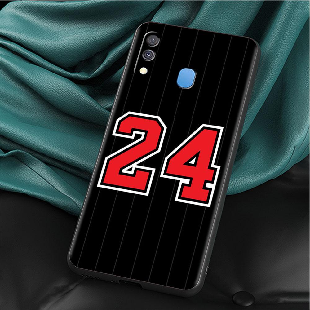 Coque pour Samsung Galaxy A50 A70 A30 A20s A20e A10 A40 A10s A10e M52 M51 M31 M30s M21 Noir Housse de téléphone Numéro porte-bonheur