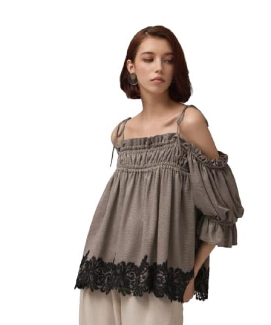 

Gathered Flare Top [Grace Continental]