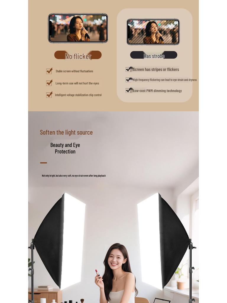 5070 Softbox Lighting Kit for Photography & Video Broadcasting: Indoor Portrait & Clothing Shooting