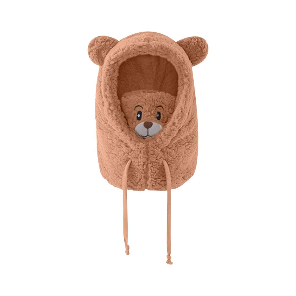 Winter Bear Head Cover , Multi-color Optional , Windproof Plush Material , Warmth