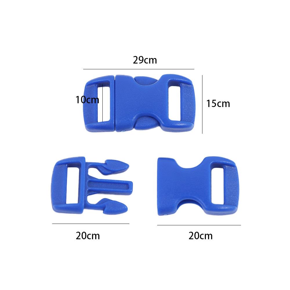 DIY Plastic Bracele Parachute 10mm 3/8" Side Release Buckle Outdoor Camp Paracord Webbing Strap