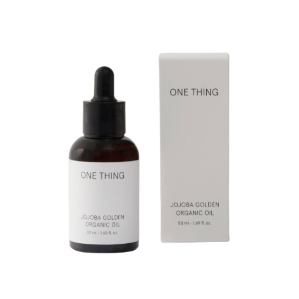 ONE THING Organic Jojoba Oil (Unrefined Cold-Pressed) 50ml (Pack of 2) Pure Face & Body Moisturizer