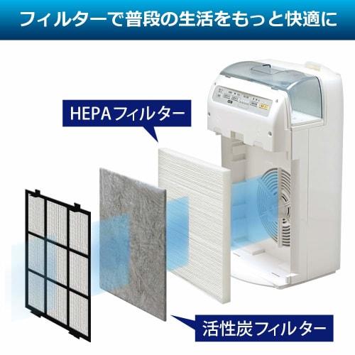 Iris Ohyama Air Purifier HXF-C25-W/RHF-253-TM/RHF-253-WM Compatible Replacement Deodorizing Filter 10 Tatami HXF-A25TF White