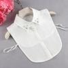 Versatile Fake Collar Women'S Shirt Decorative Collar Sweater Accessory Shirt Collar White Beaded Fake Collar