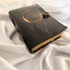 Leather Journal Moon & Star Print Design Leather Dairy,leather Notebook,leather Sketchbook,travel Journal,handmade Journal,writing Journal.