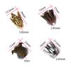 2Pcs Alloy Hollow Flower Beads Caps Various Shapes End Caps Connectors For DIY Earring Jewelry Making Accessroies Supplies