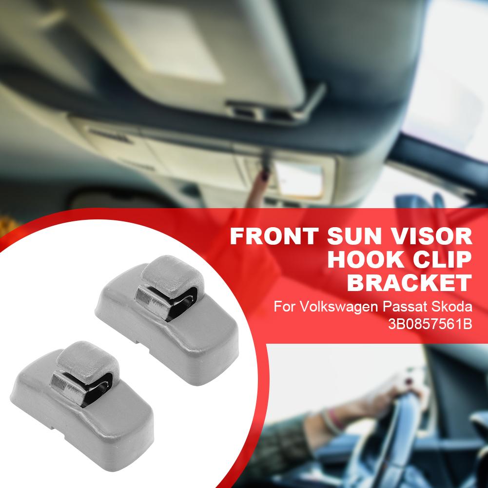 Car Sun Visor Hook Clips Hanger 3B0857561B Holder Bracket Hanger for Touran Polo Bora Sharan Sedan Syncro