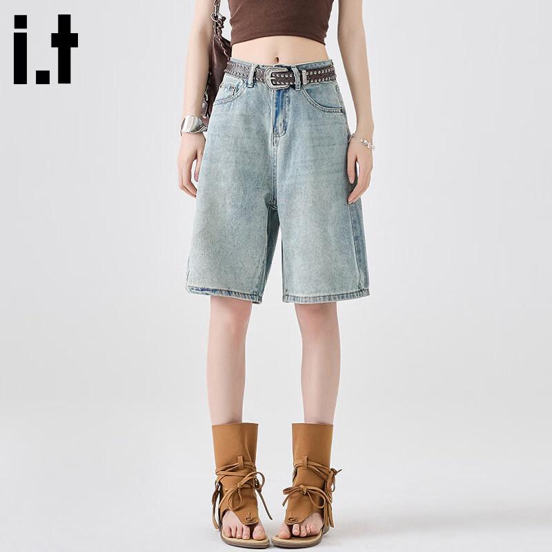 

CHOCOOLATEit Women s Washed Denim High-Waist Capri Pants M