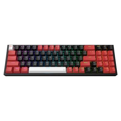 Redragon K628 Pro 3 moduri de jocuri RGB fără fir 78 tastatură mecanică compactă interschimbabilă la cald Mod gratuit de schimb PCB Taste săgeți dedicate Număr Comutator roșu