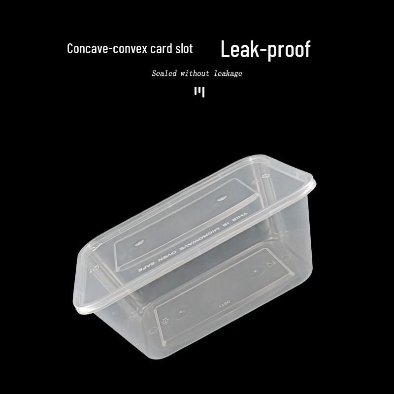 Engångs Rektangulär Transparent Matlåda
