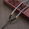 Hand-Woven Gradient Eight-Strand Necklace Cord for Jade and Agate Amulet Pendants