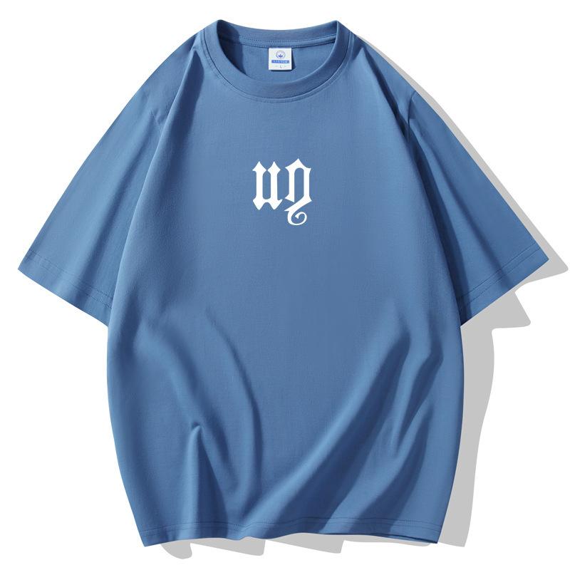 Summer Fashion Men's Large Size Loose Short Sleeves T-Shirt 100% Cotton