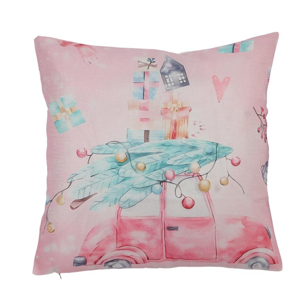 1/4pcs 18*18 Inch Throw Pillow Covers Linen Home Decor Pillow Case  Sofa