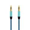 1m Braided 3.5mm AUX Male to Male Stereo Audio Adapter Cable for PC DVD Speaker