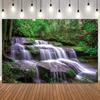 Lush Green Waterfall Forest Scenery Photo Backdrop Natural Landscape Photography Background for Portrait Shooting Home Decor7