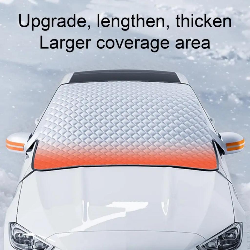 Winter Cotton Wool Car Cover Car Magnetic Windshield Snow-proof Cover Windproof Protection Universal SUV Truck Window Cover
