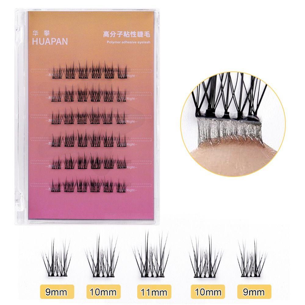 Soft Lash Individual Clusters Glue-free Lashes Self Adhesive Press on Lashes  Eyelash Extension