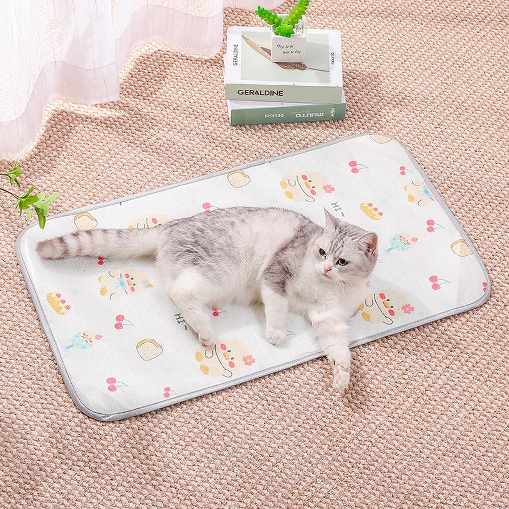 Pet Ice Silk Mat Summer Latex Pad for Dogs Cats Sleeping Bed