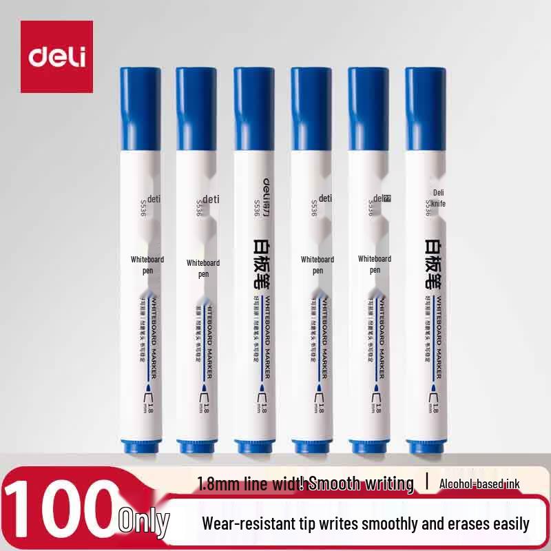 Deli S536 Water-Based Erasable Whiteboard Marker Pen