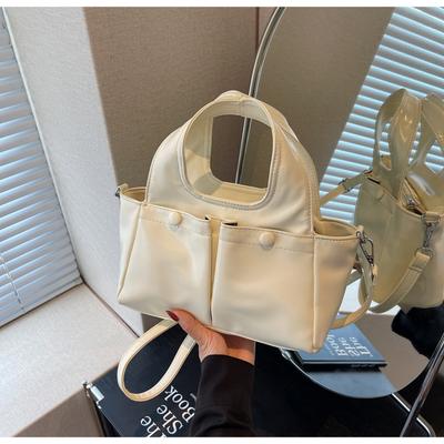 Commuter Large-capacity Bag Women's New Spring and Summer Retro Versatile Shoulder Bag College Student Tote Bag