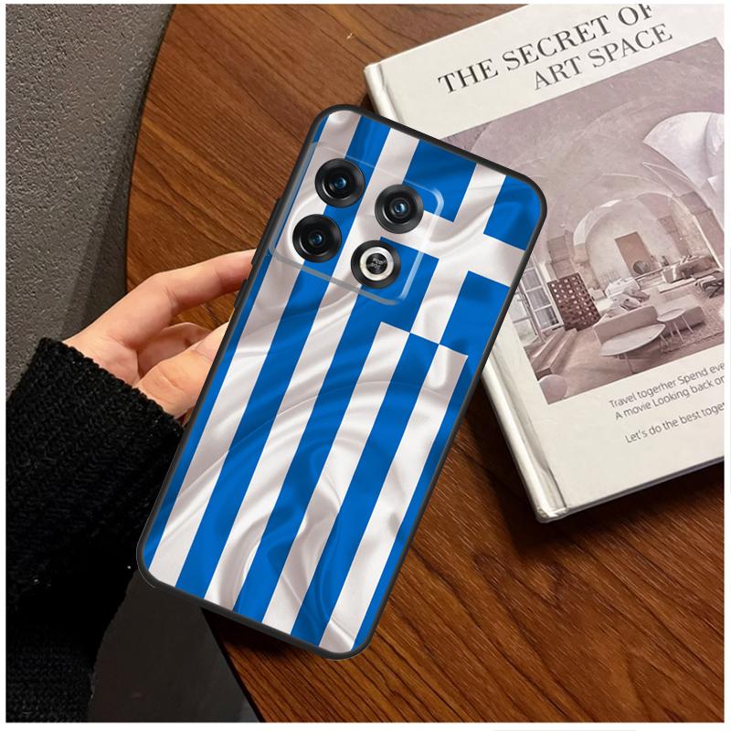 Greece Greek Flag Case For OnePlus 8 9 10 Pro 11 12 9R 10T 10R 12R OnePlus Nord 3 CE 2 Lite CE4 N10 N20 Cover