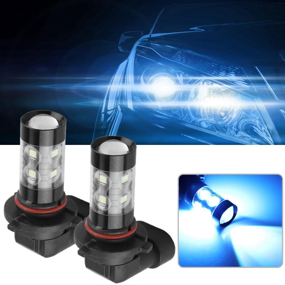 2pcs 9005 HB4 8000K Ice Blue 50W LED Headlight Bulbs Kit Fog Light Car Driving Lamp