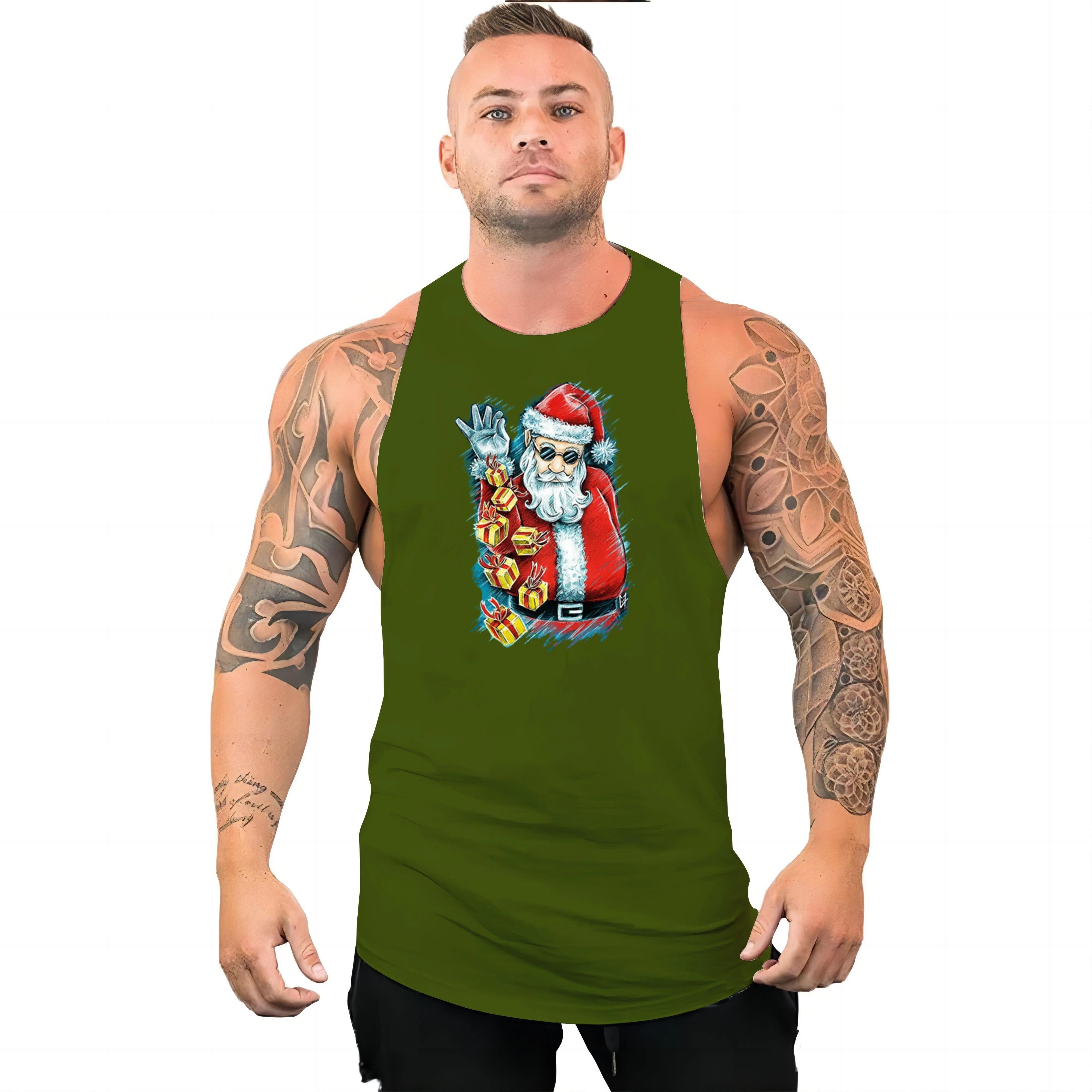 

Летний мужской удобный дышащий жилет, простой многоцветный спортивный мужской спортивный топ с забавным принтом, удобный, быстросохнущий XL темно-синий