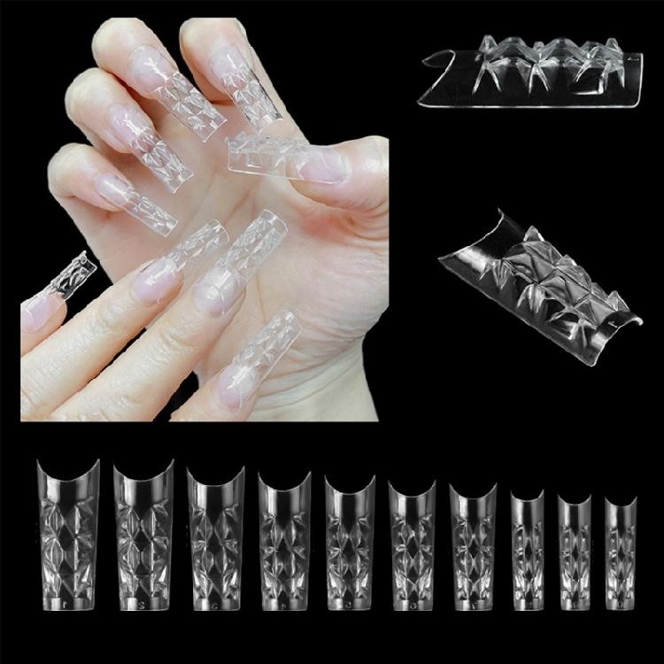 

Clear Square Nail Tips for Acrylic Nails Long Nails Art Full Cover Easy to Apply 1