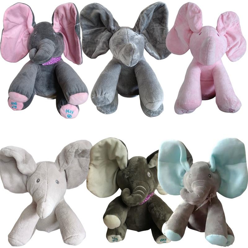 Adorable Elephant Plush Toy With Moving Ears Perfect Baby Gift