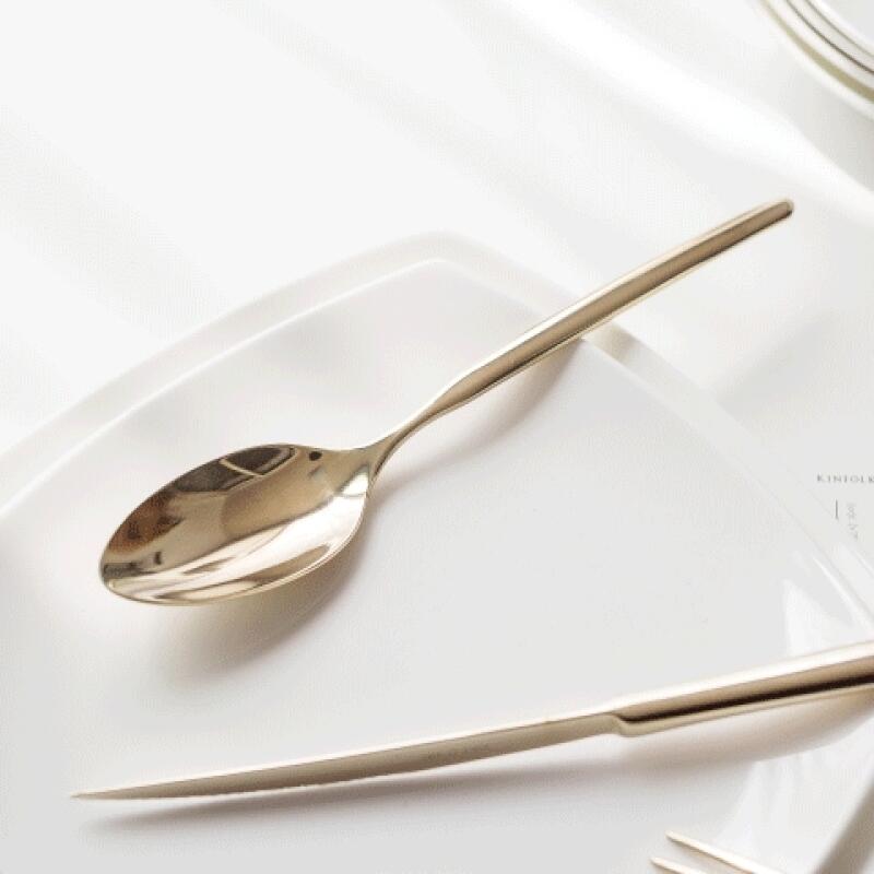 

Velo Platinum Titanium Champagne Steak Spoon