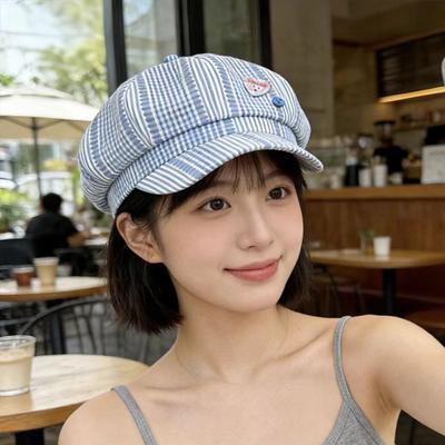 Octagonal Hat Female Spring and Summer Dopamine Cute Bud Hat Versatile Face Little Painter Hat