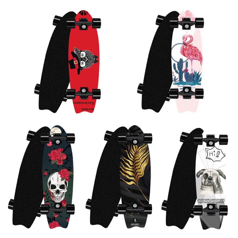 Professionelles Surfland-Skateboard aus Ahorn mit Einzelrocker, Cruiser-Skateboard, Longboard, Kindersport, Straße, Outdoor-Fitnessstudio