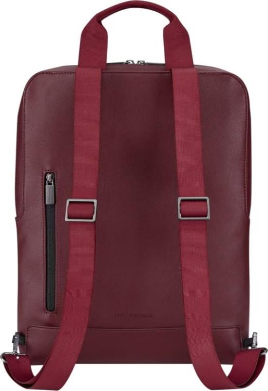 Moleskine Classic Vertical Business Backpack, 15-inch Laptop Storage, Device Bag, New Model, Men's, ET24C2DBVF18, Raspberry Red, One Size