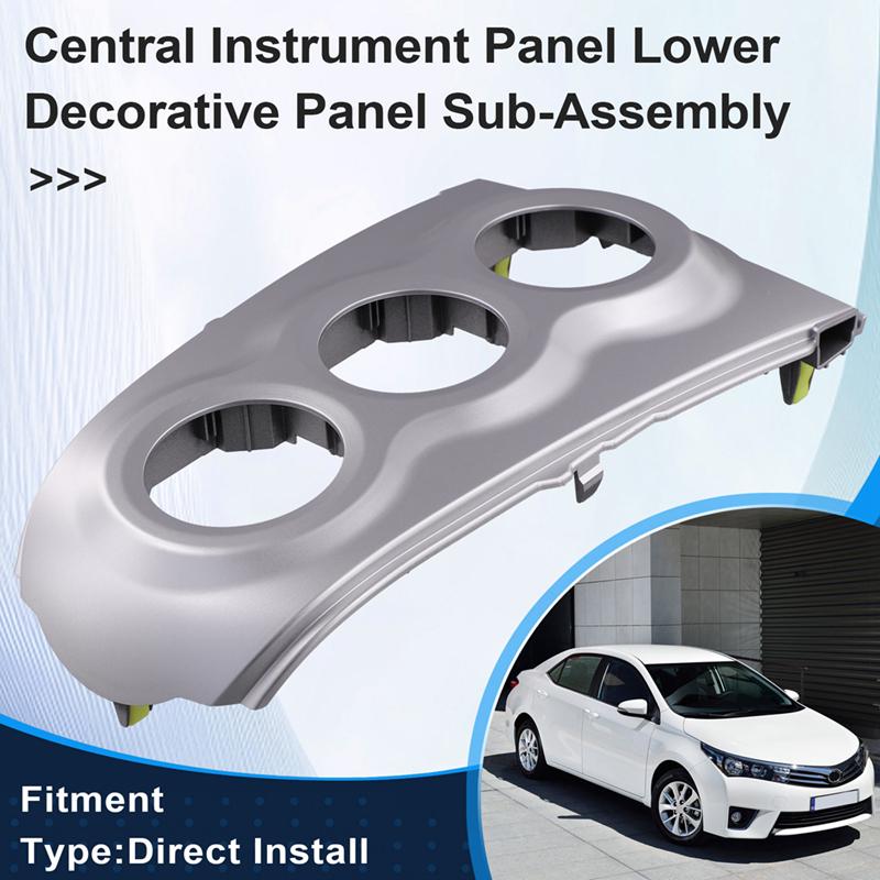 Car Instrument Cluster Lower Trim Panel 55406-0D300-B0 for Toyota Yaris Aralito 07-13 Dash Climate Control Panel Silver