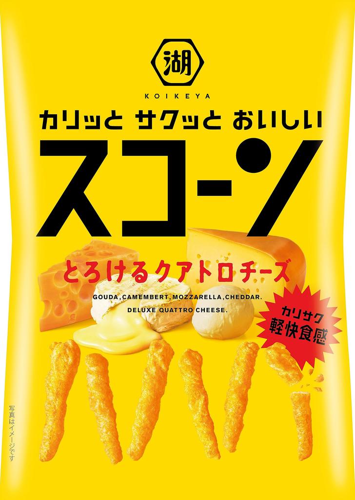 Koikeya Scone Melting Quattro Cheese 78g X 12 Bags