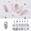 kads 12 Gitter/Box Nail Art Strass AB Flatback Multi-Größe bunt 3D Kristall Schmuck Maniküre Dekoration