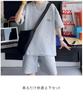 Top and Bottom Setup 2 Piece Set Logo Design Cut and Sewn Shorts Half Sleeves Room Wear Loungewear Easy Summer Cycle Wear Cycling Street Style Casual