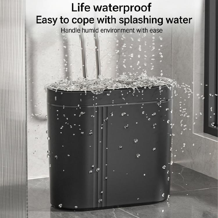 Trash Can Space Saving Wall Mount Trash Can Sensor Automatic Quiet Lid for Homes Kitchen Bathroom